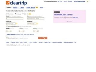 Cleartrip 25% instant cash back promotion code